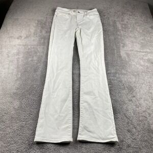 Levis 715 Bootcut Jeans Womens 29 White Mid Rise